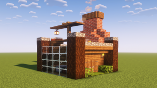 Minecraft 6x6 spruce house Schematic (litematic)